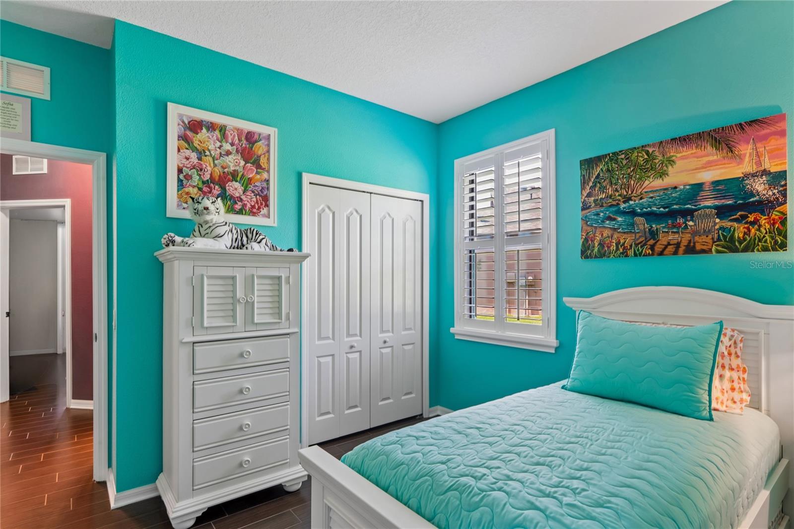 Second Bedroom Adjacent to the Second Bath