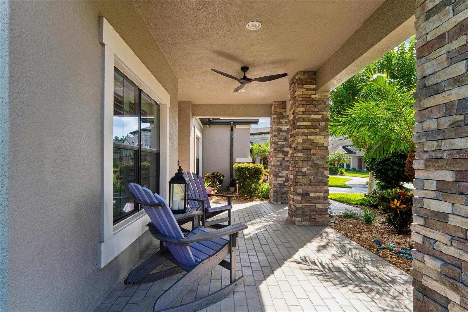 The Pavers Extend from the Front Patio to the Rear for Continuity.