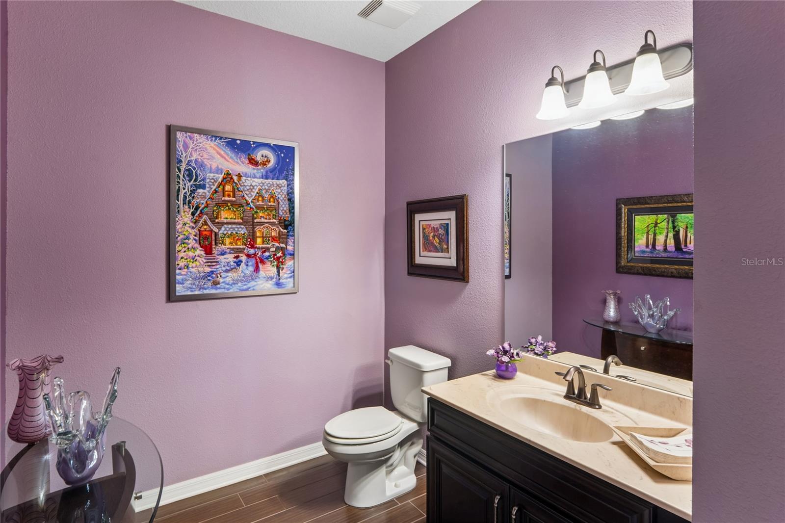 Half Bath with Plenty of Space for Additional Furniture