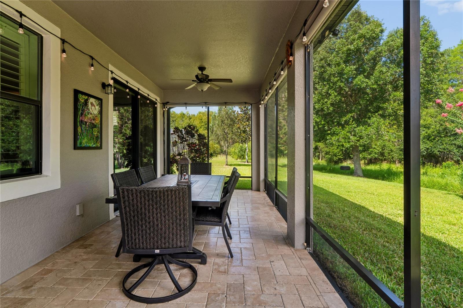 Patio Table and Chairs Remain with the Home
