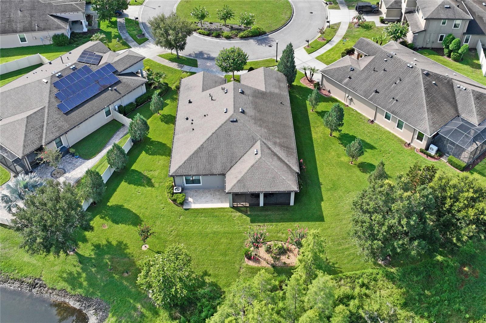 Aerial View of the Backyard at 21627 Pearl Crescent Ct.