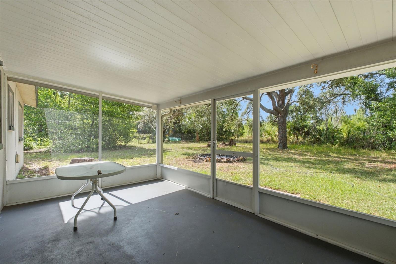 Screen enclosed lanai