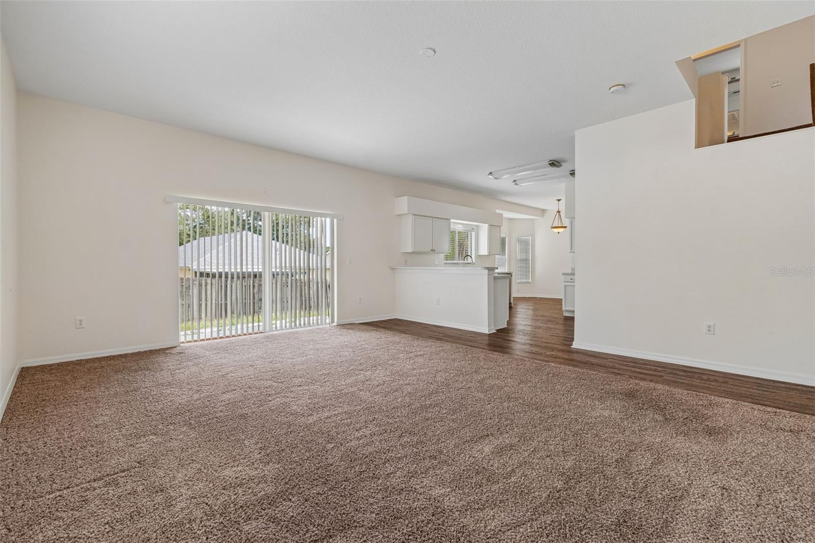 Living Room off of the kitchen