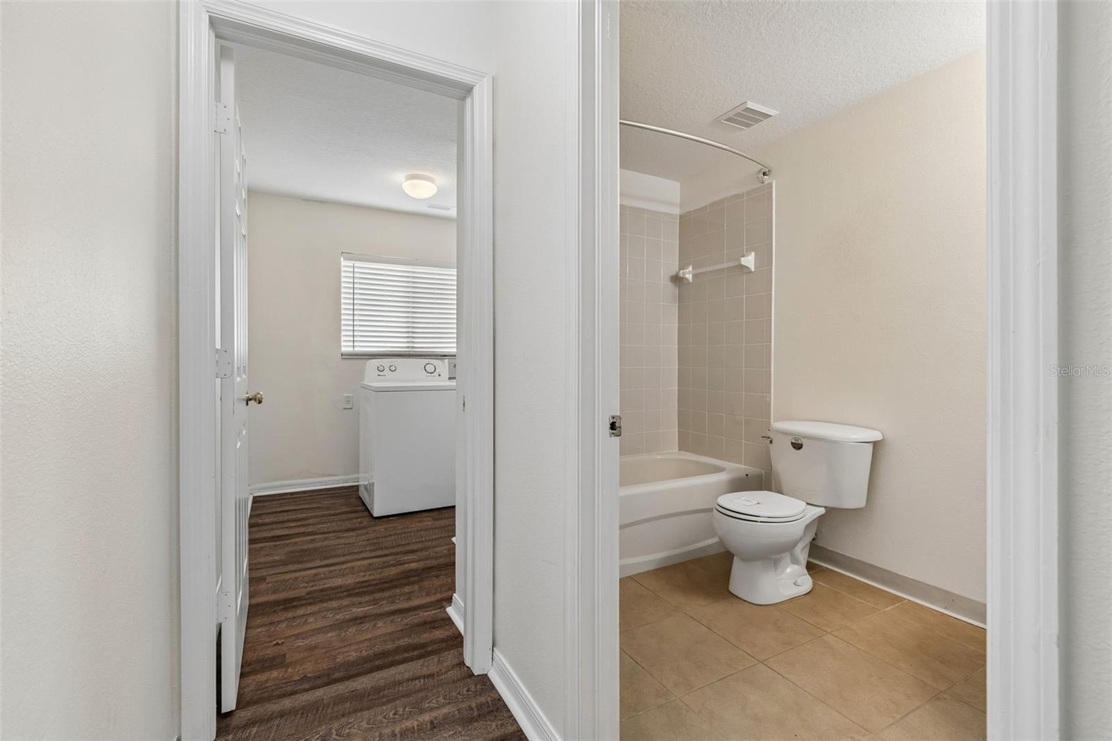 1st Floor bathroom and laundry room