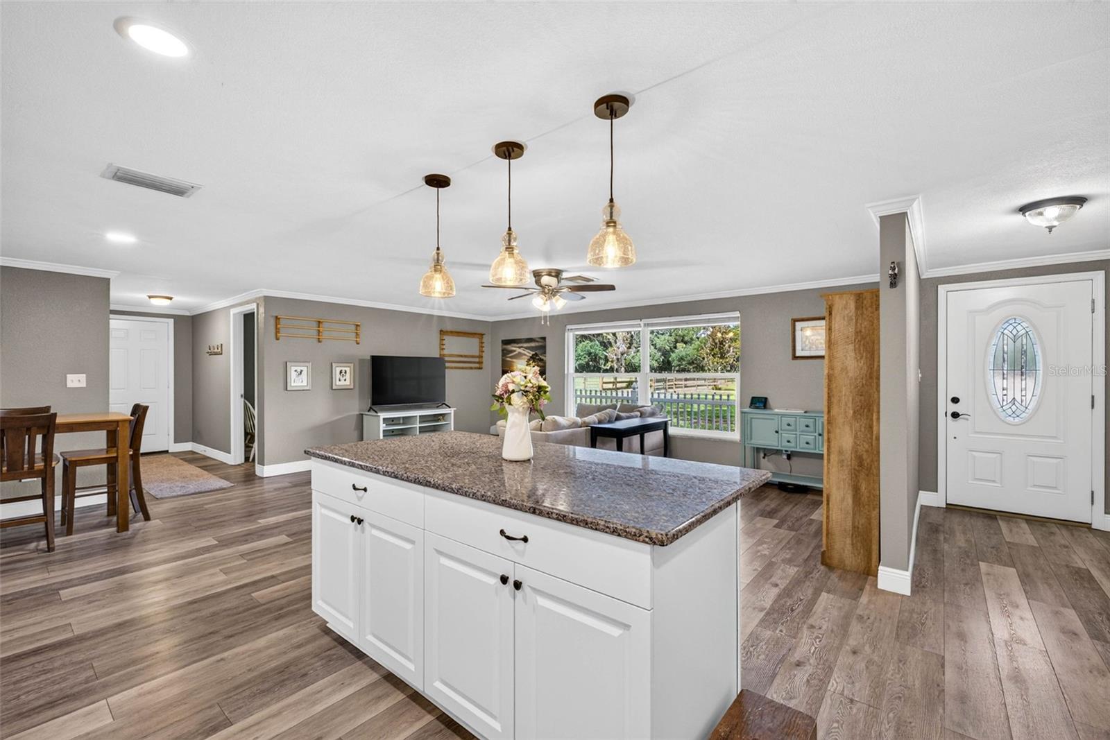 Open Floor Plan with Large Kitchen