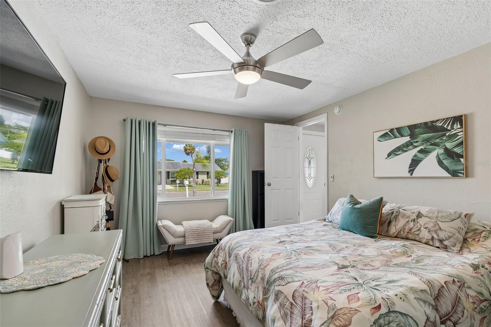 The primary bedroom is the only bedroom on the south side of the house making it the perfect little escape