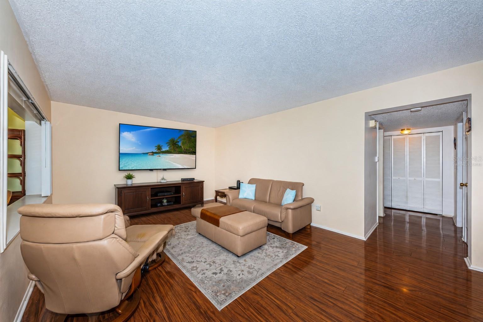 Living room - virtually staged