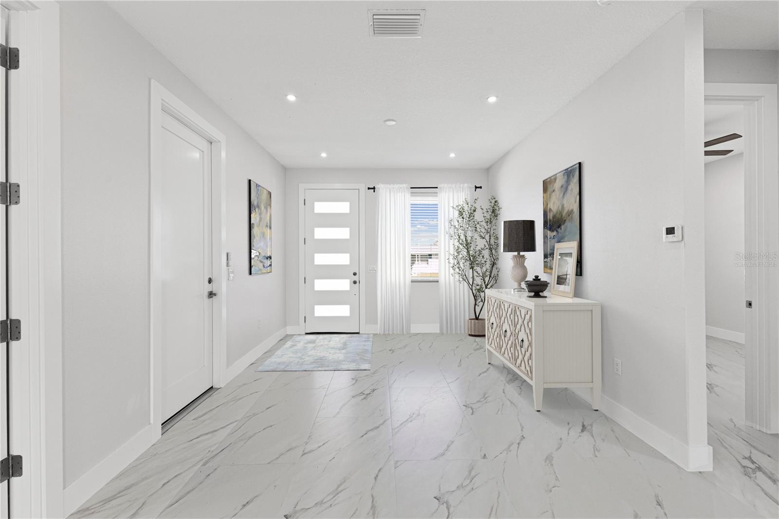 Virtually Staged Front Entry