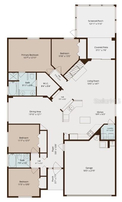 Floorplan - room dimensions estimated