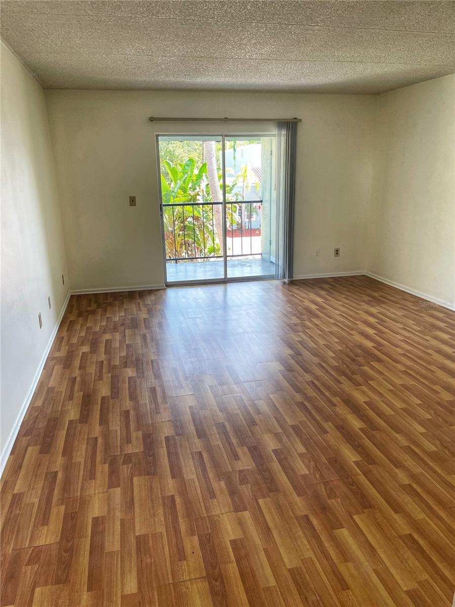 Living room to balcony when vacant