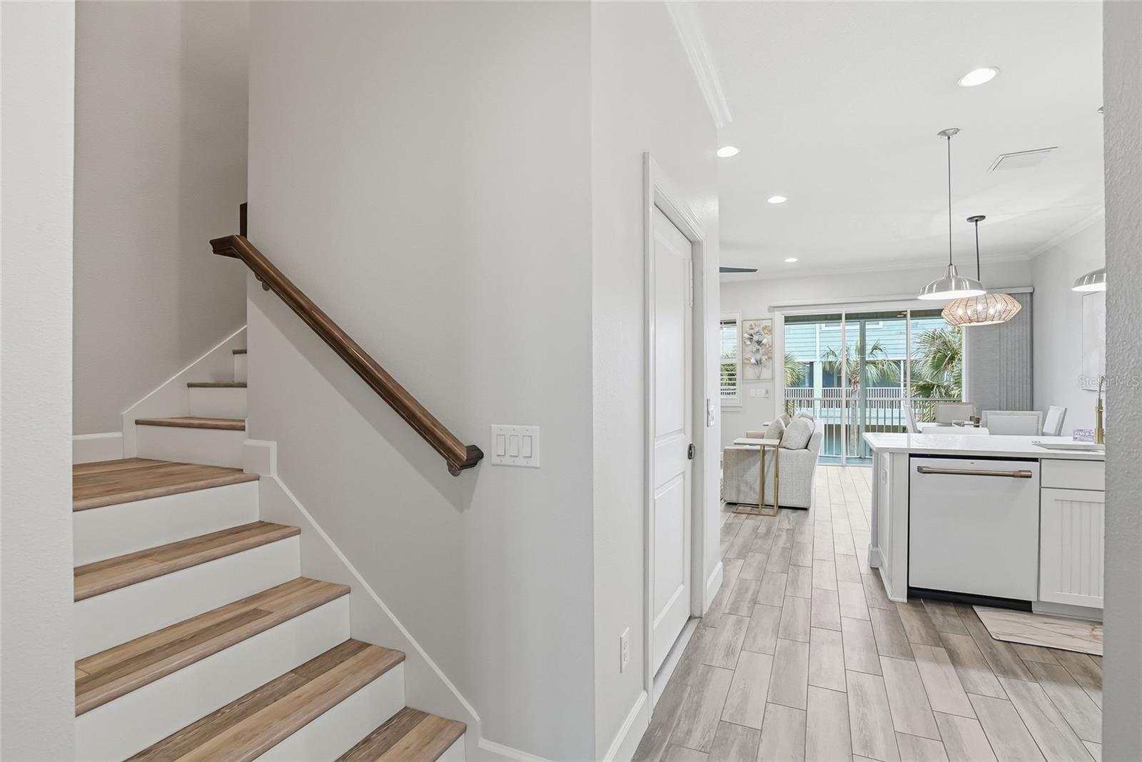 Head upstairs to the level featuring three bedrooms