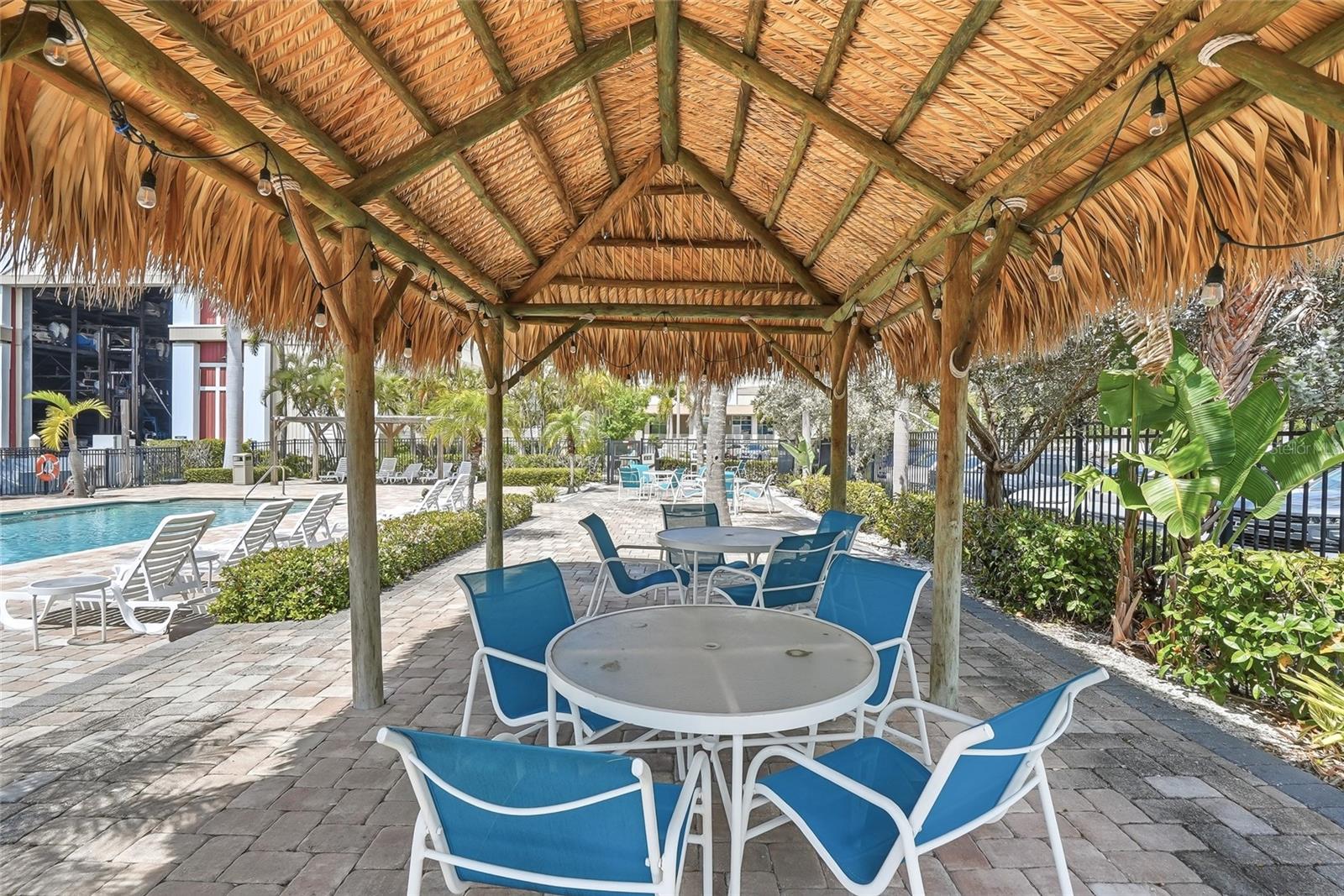 Covered outdoor dining makes you feel like you are on vacation all of the time!