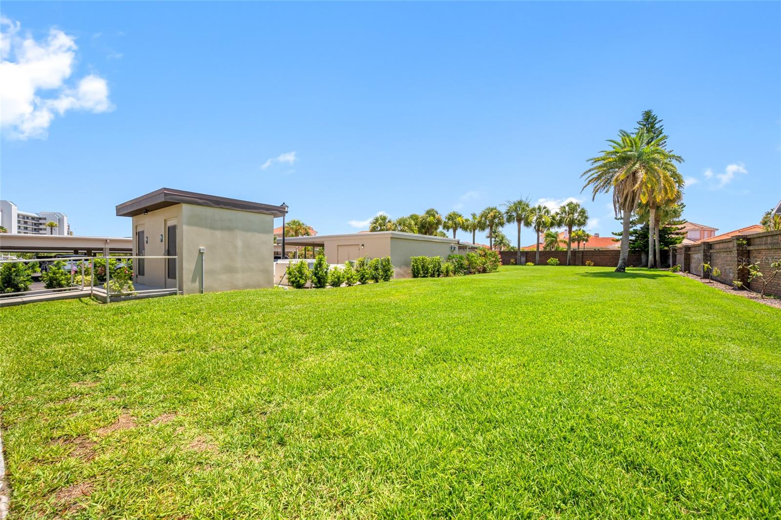Pool bathrooms/Private lawn area