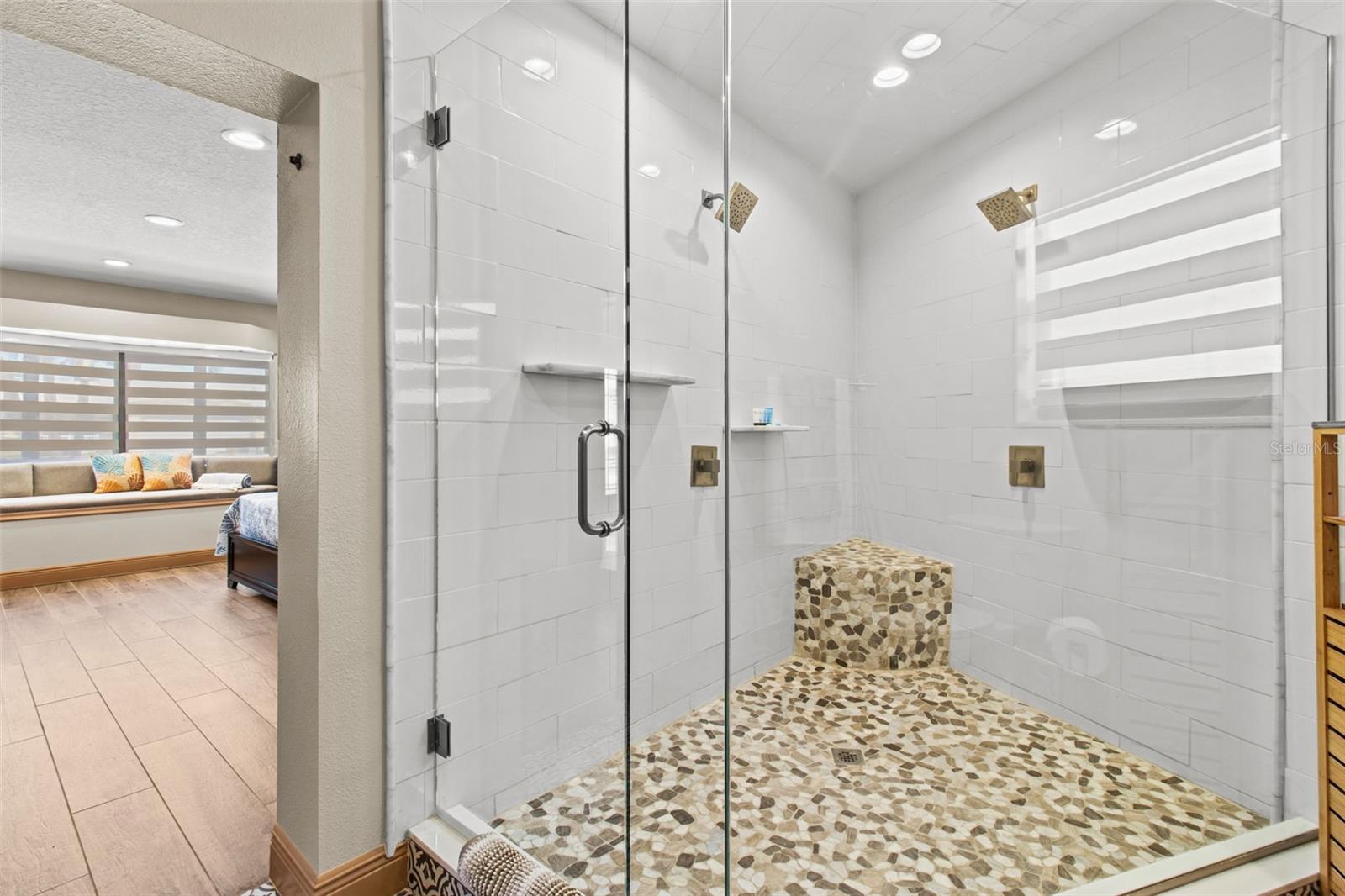 Large shower in Master Bath