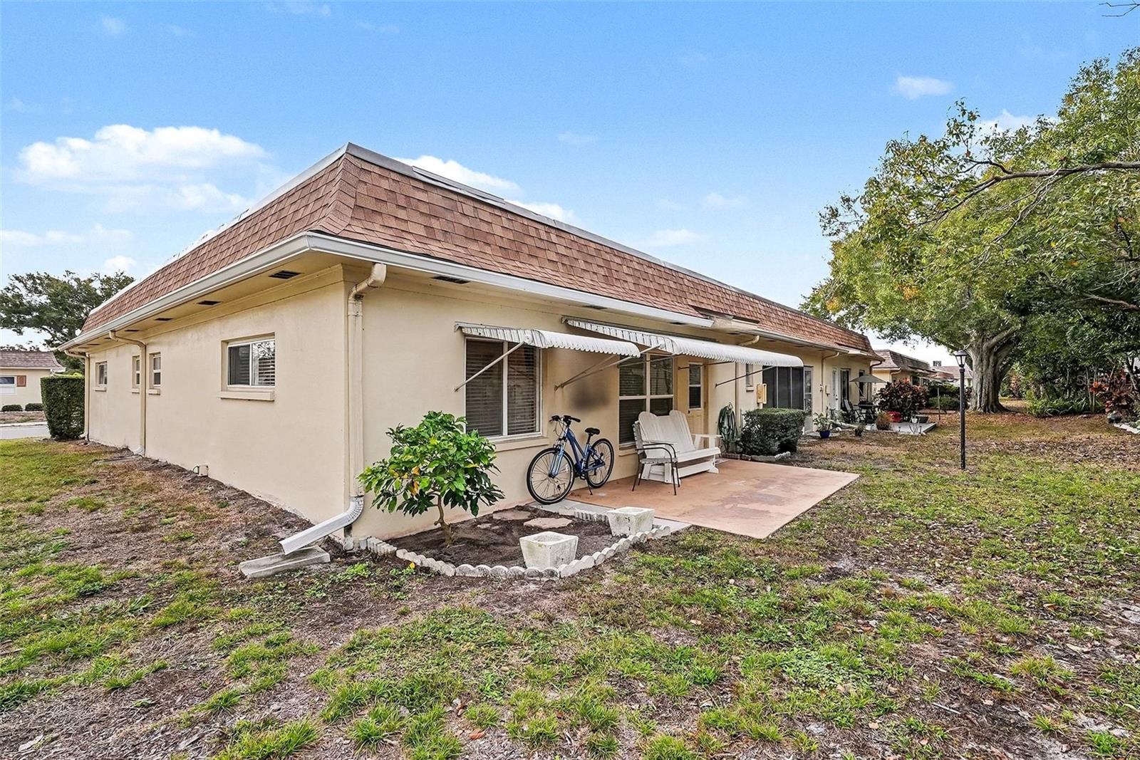 Back and side of home