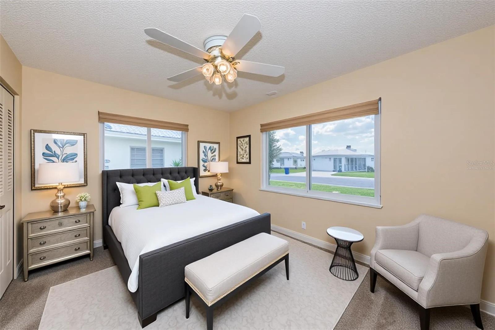 2nd Bedroom virtually staged