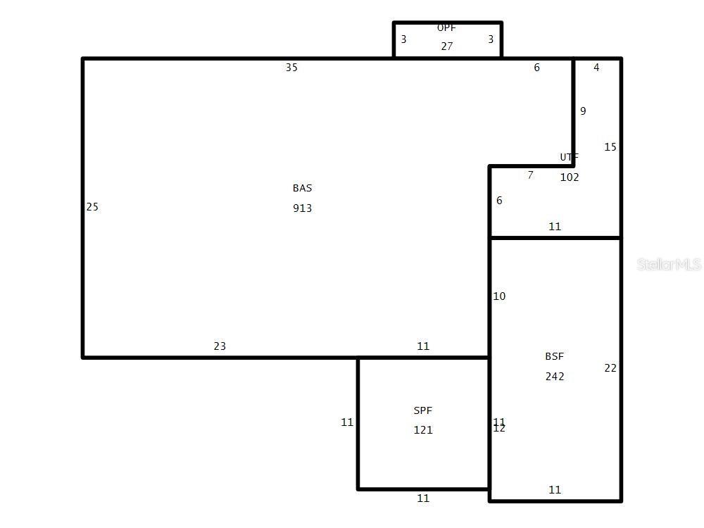 Floor plan from Pinellas County records