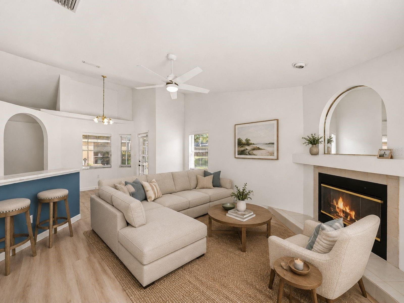 Virtually staged to show the potential of the space!