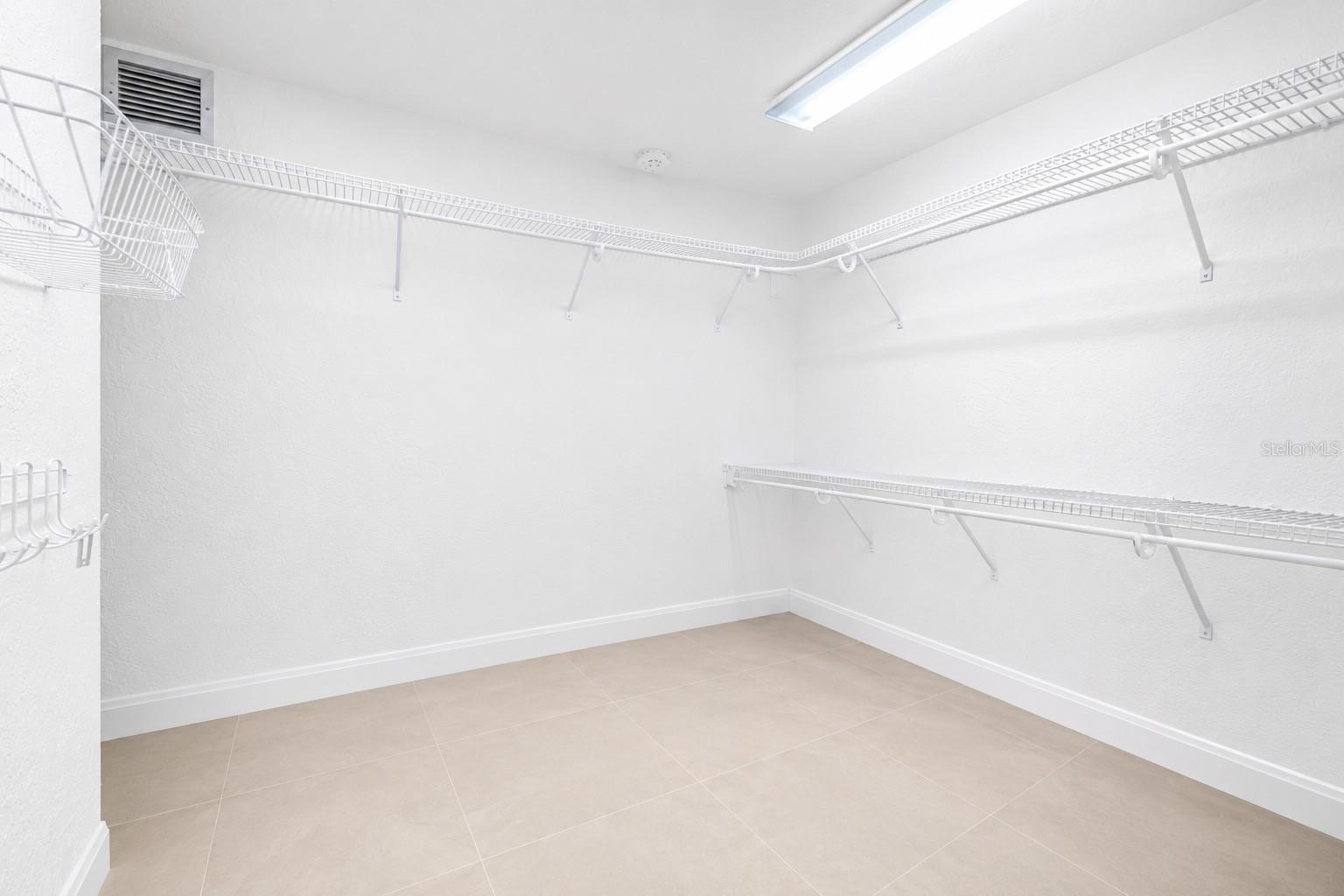 Primary walk in closet