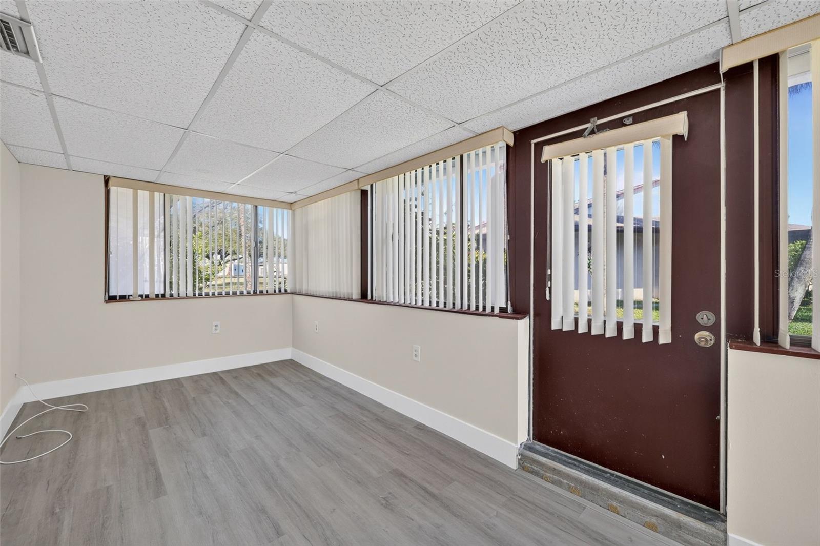 Enclosed porch off of Living room