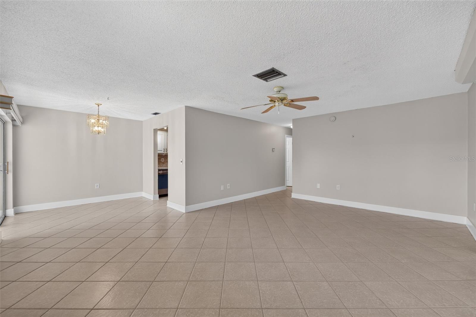 Living and dining rooms