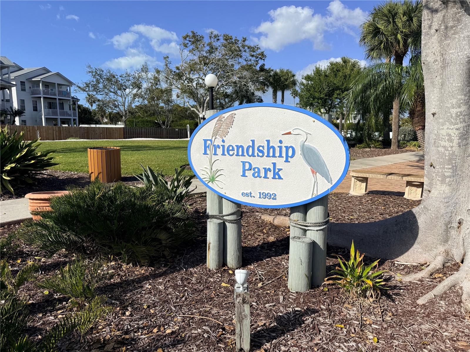Friendship Park in Town