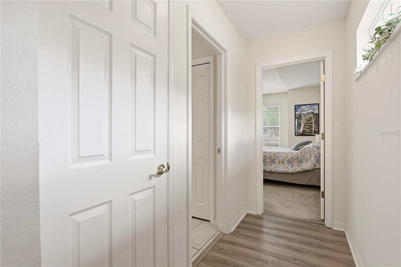 Hallway to 2nd Bathroom and 2nd Bedroom