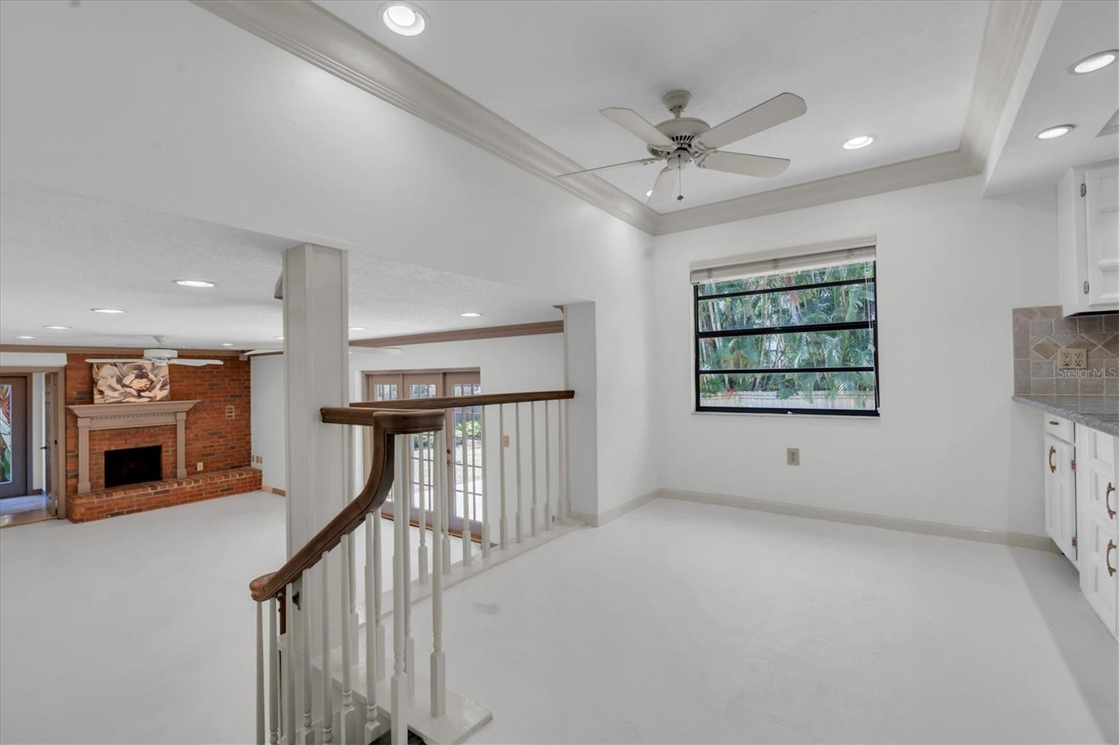 Eat in kitchen overlooking the family room.