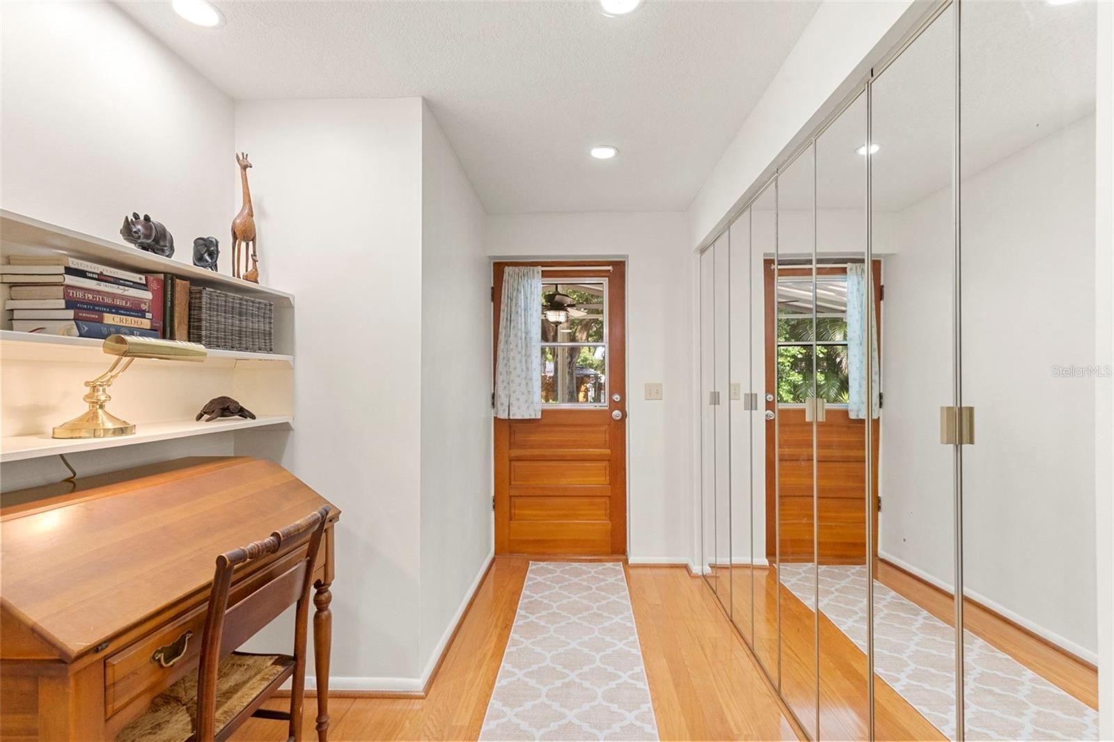 Primary bedroom nook and closet