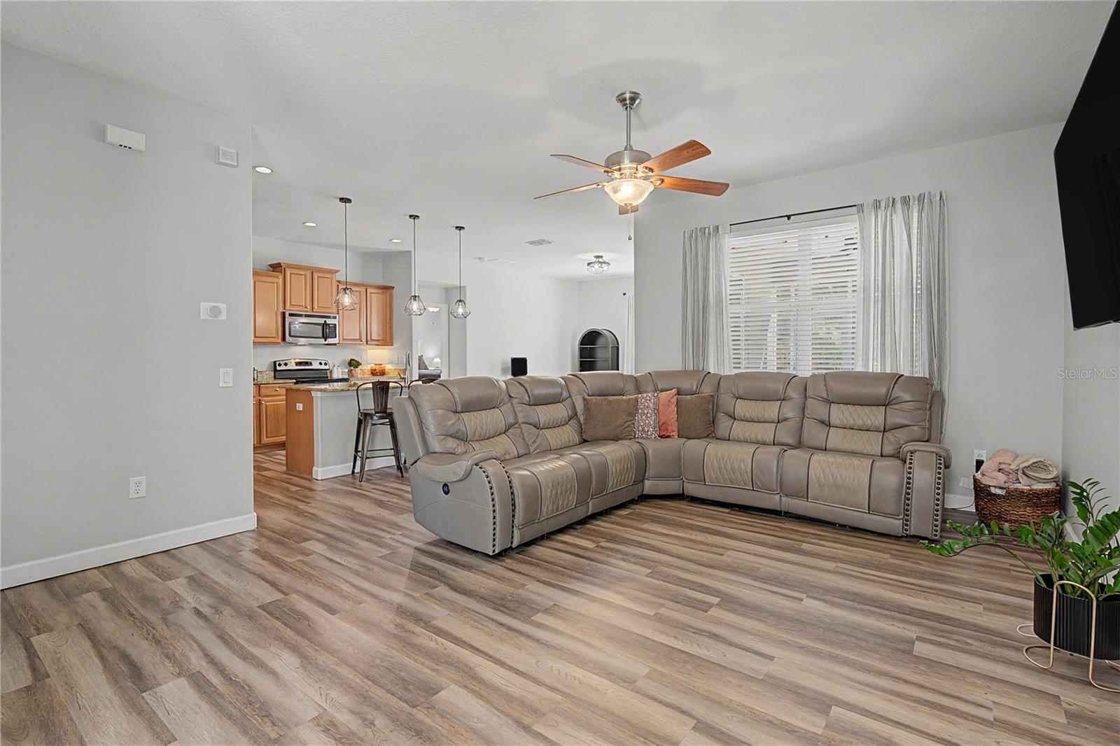Sleek Great room welcomes you!