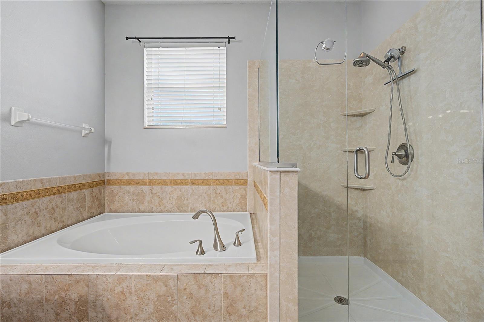 soaking tub AND shower