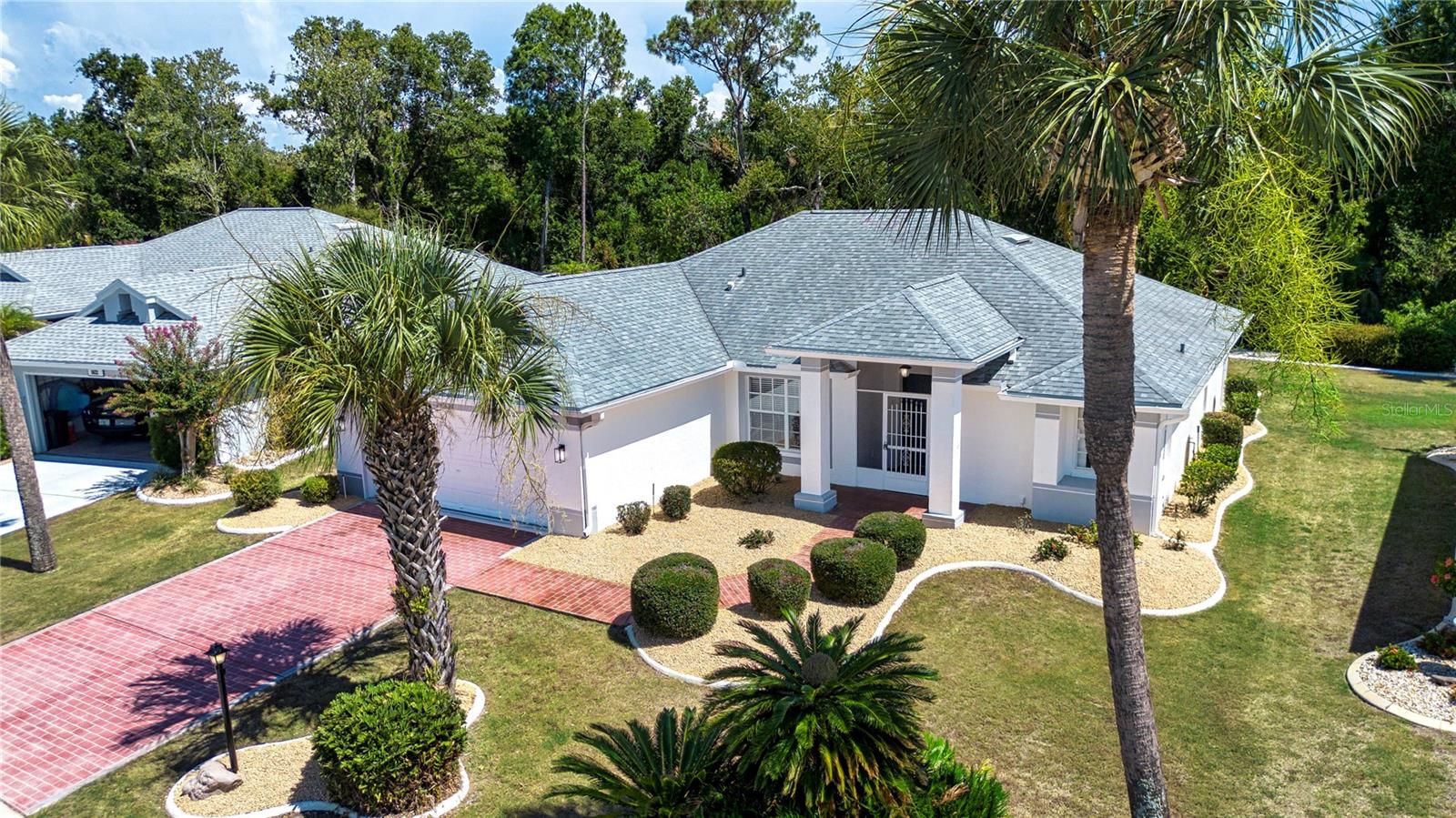 Aerial view of home