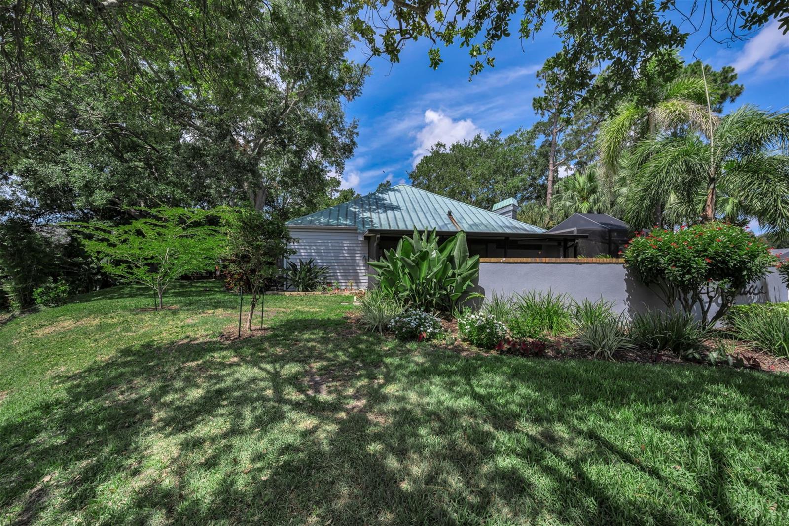 Looking from the pond, back to your new home!