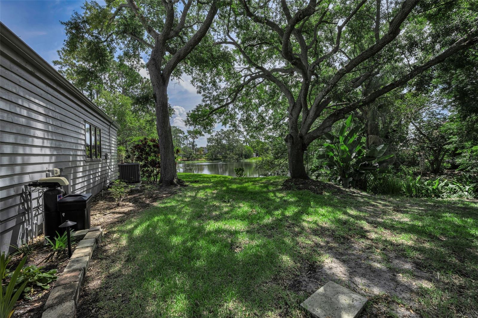 Back Yard and lovely pond view!
