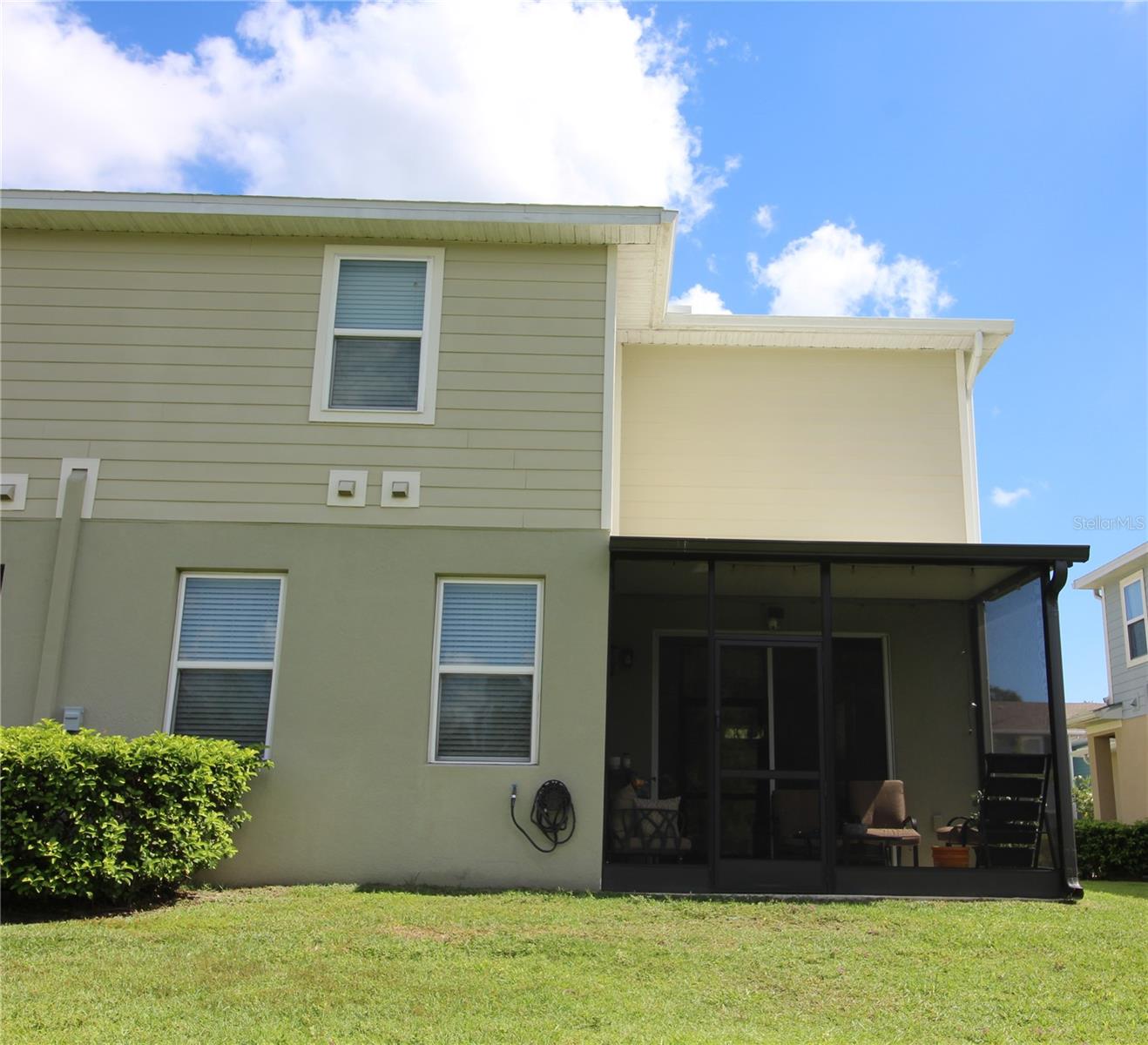 rear of home