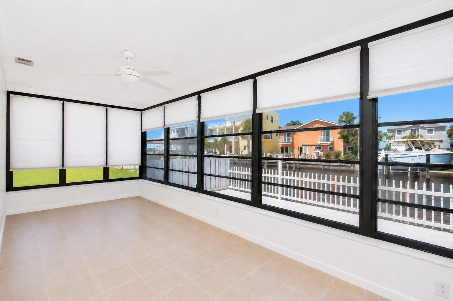 Air-conditioned, sunroom.