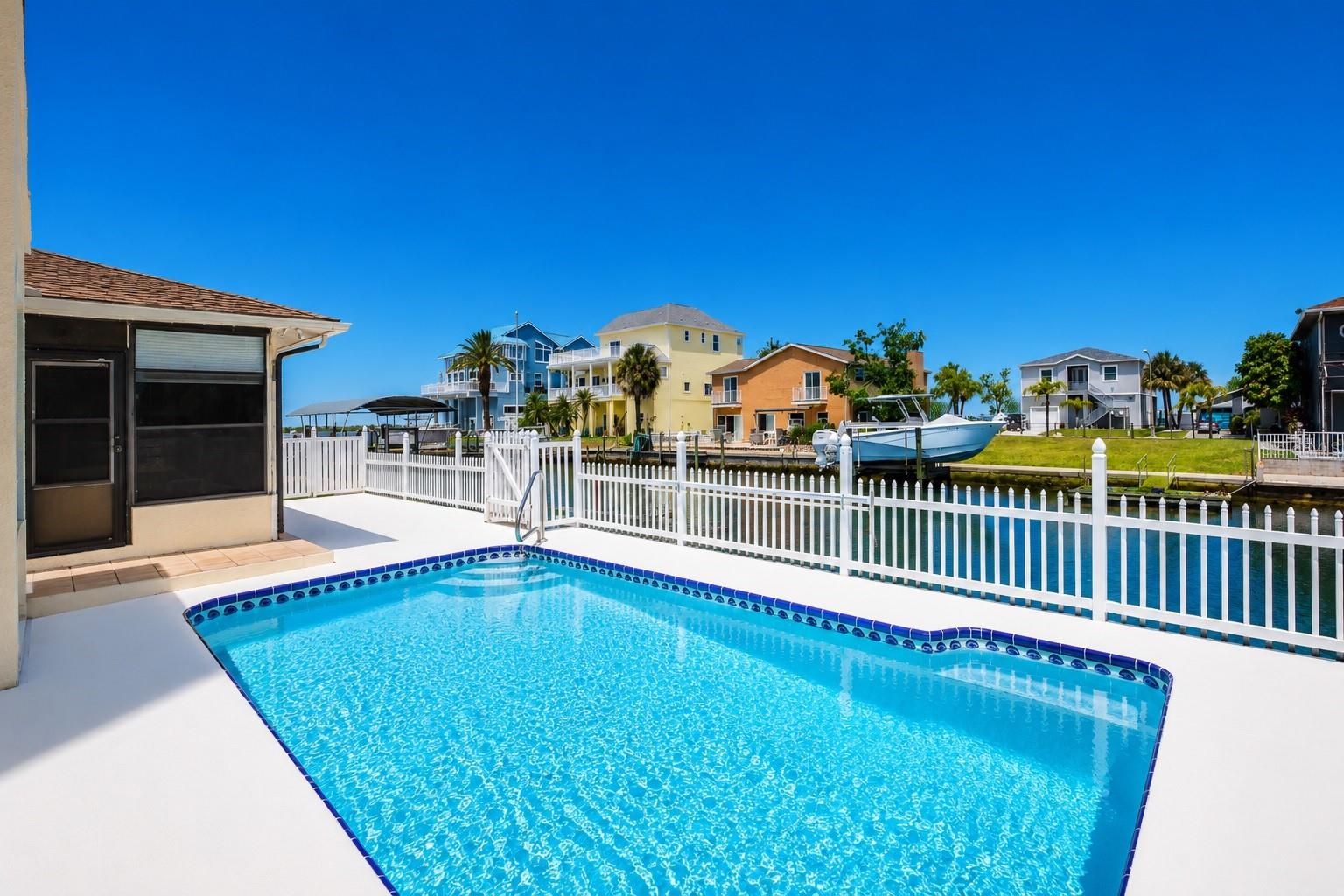 Waterfront pool.