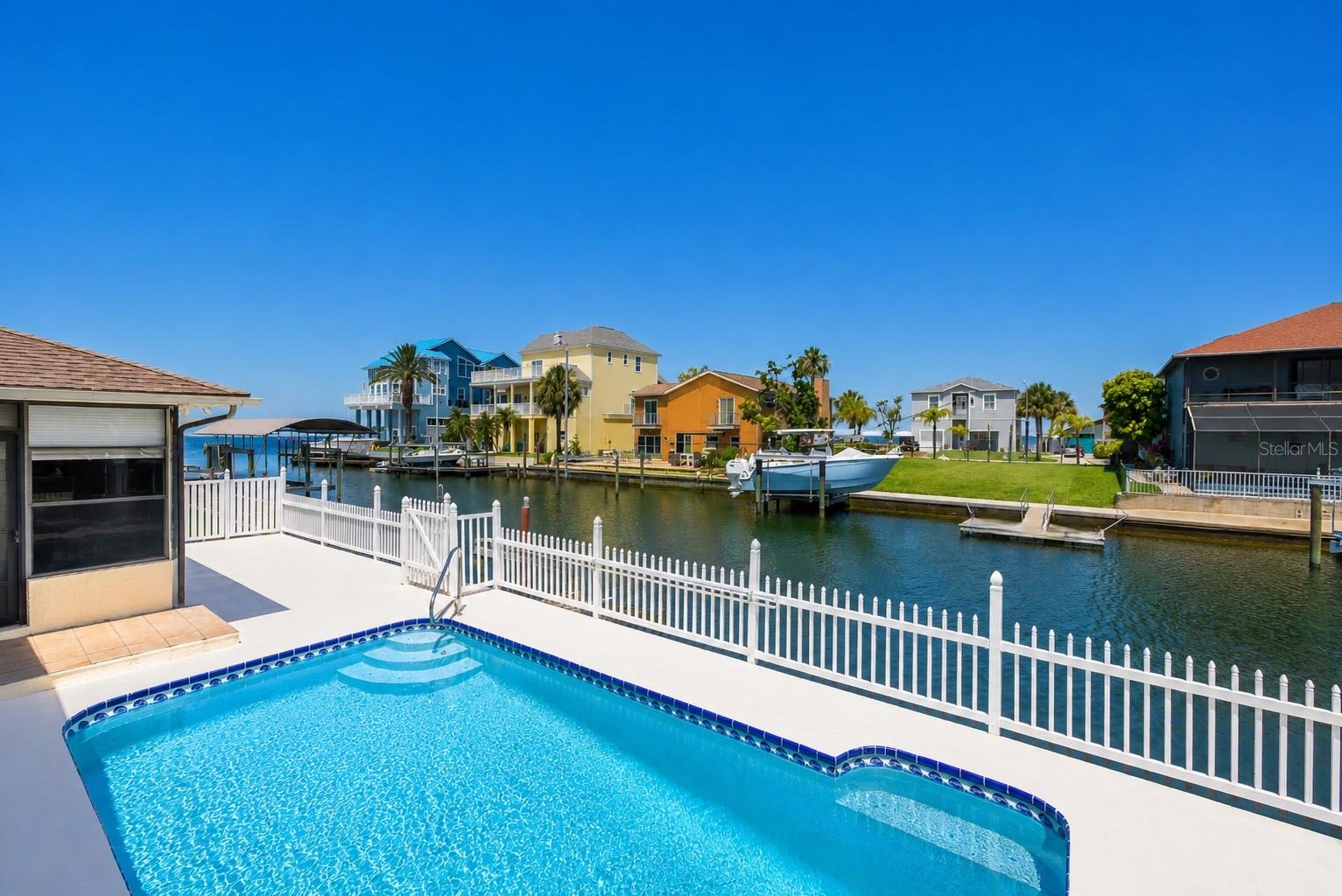 Waterfront pool.