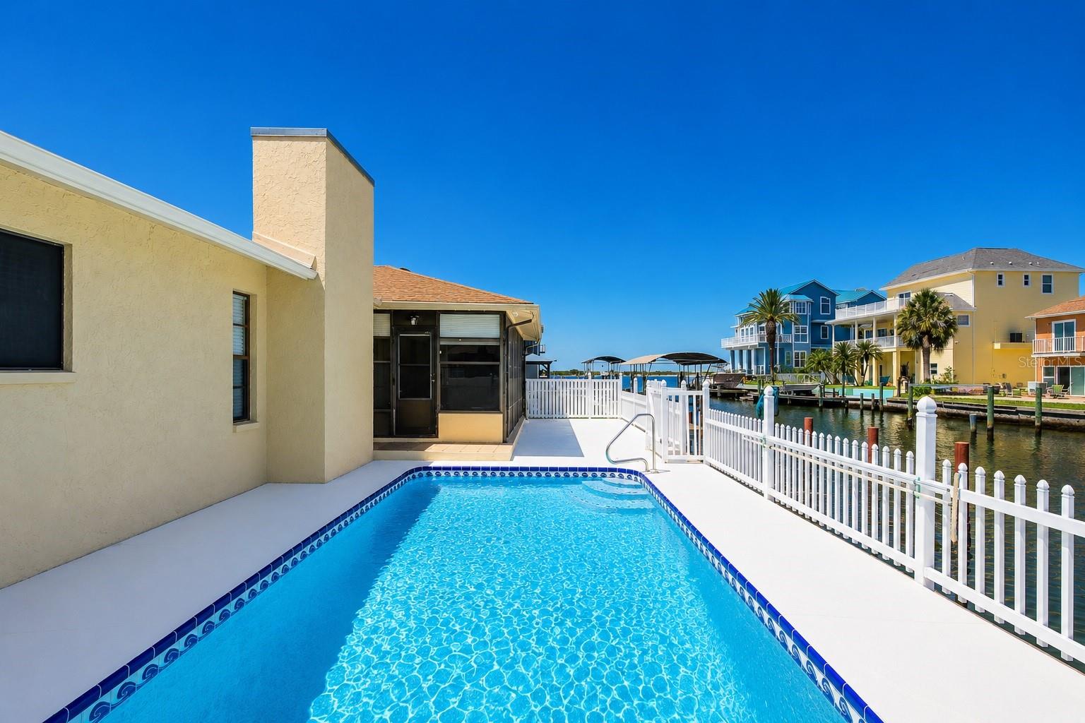 Waterfront pool.