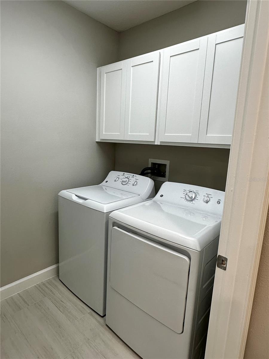 downstairs laundry room
