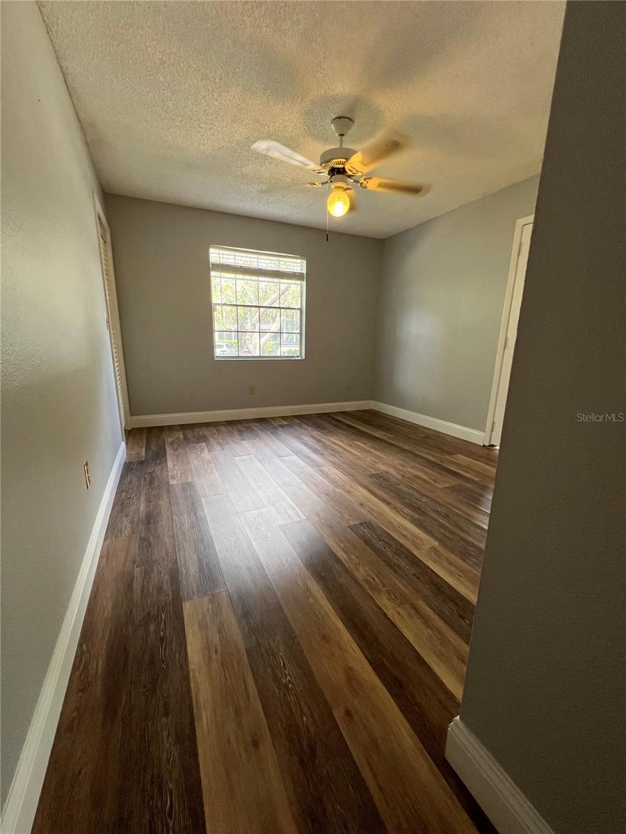 View from hallway into 2nd bedroom/office.