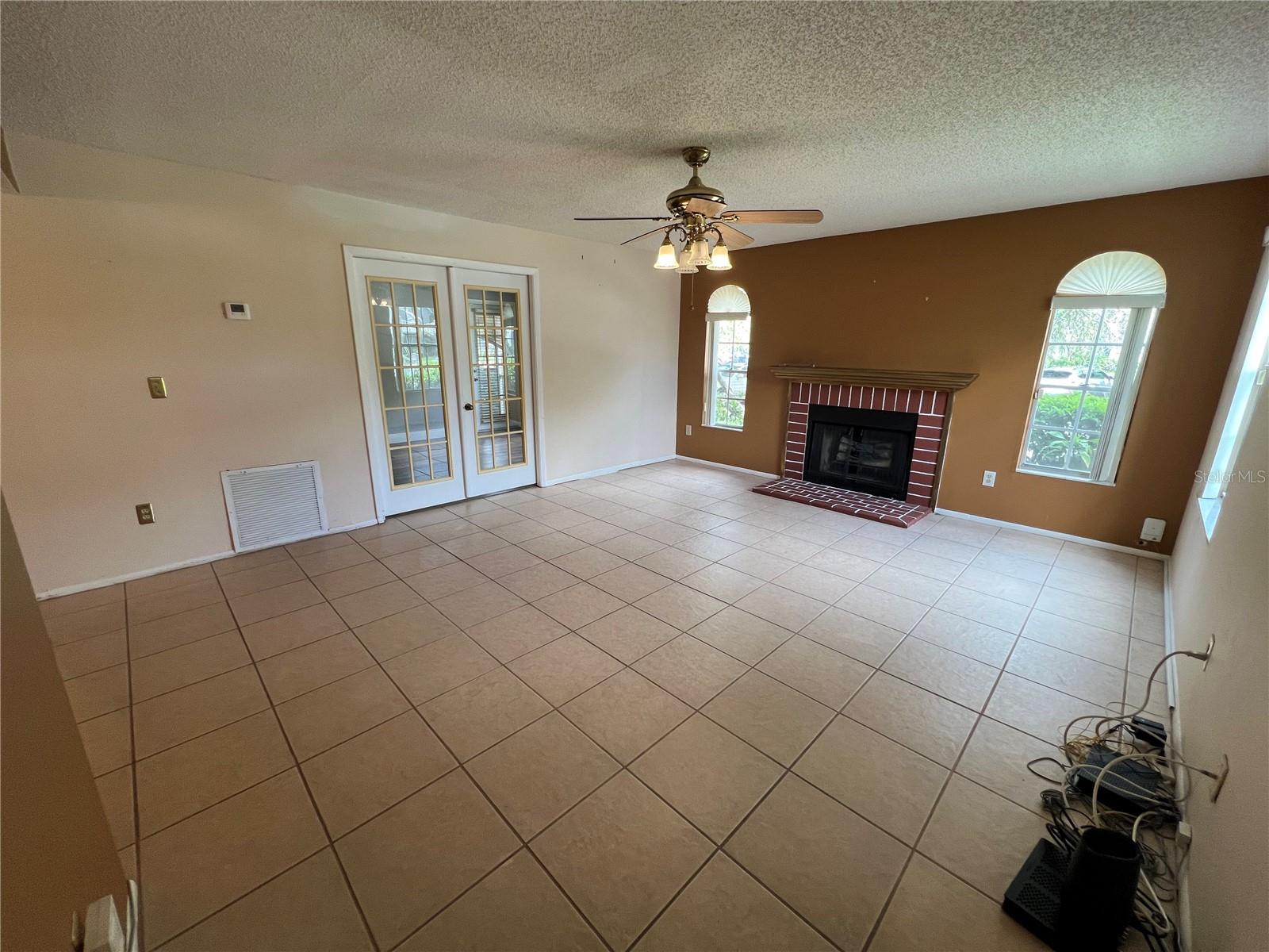 View of living room as entering the home.