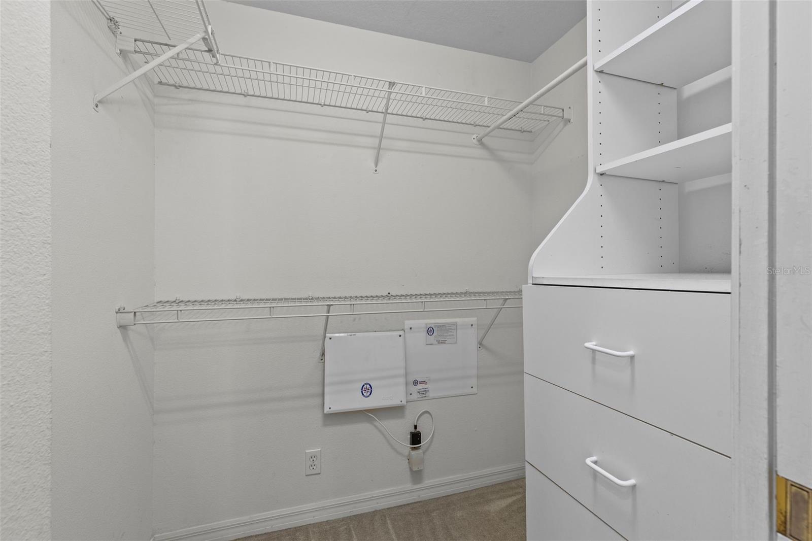 walk-in closet with built-in storage