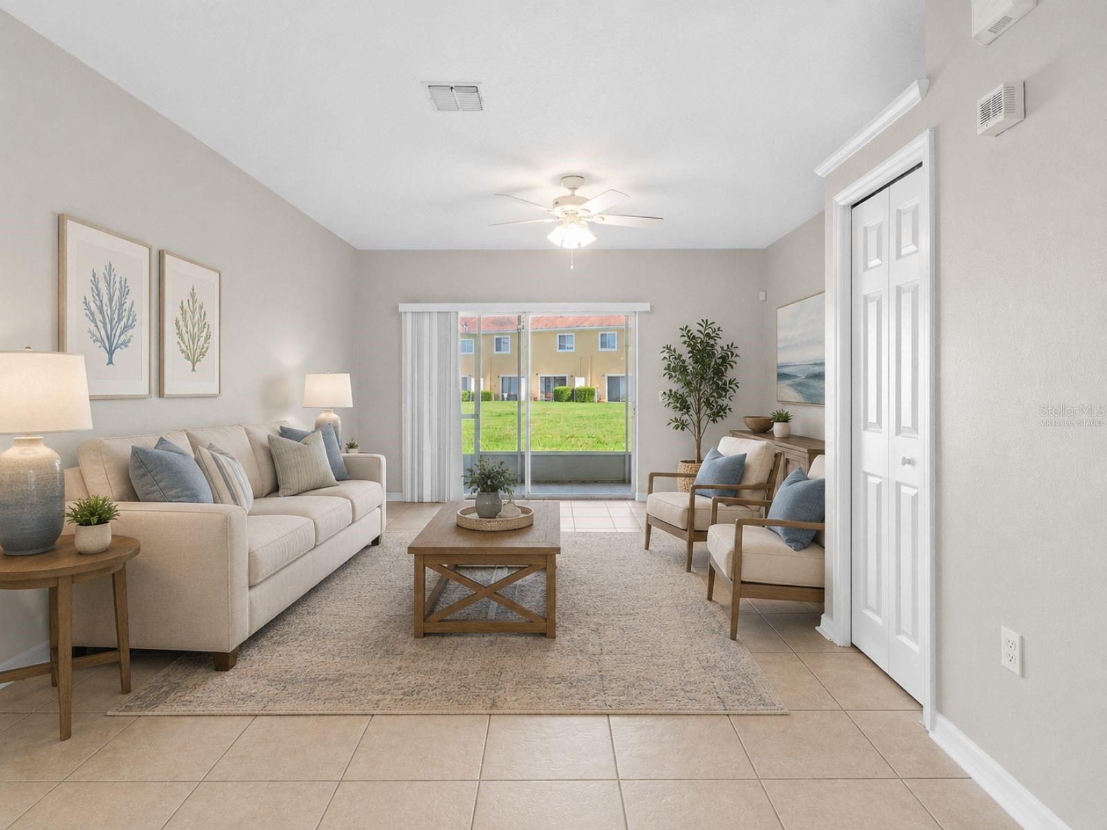 Virtually Staged- Living Room