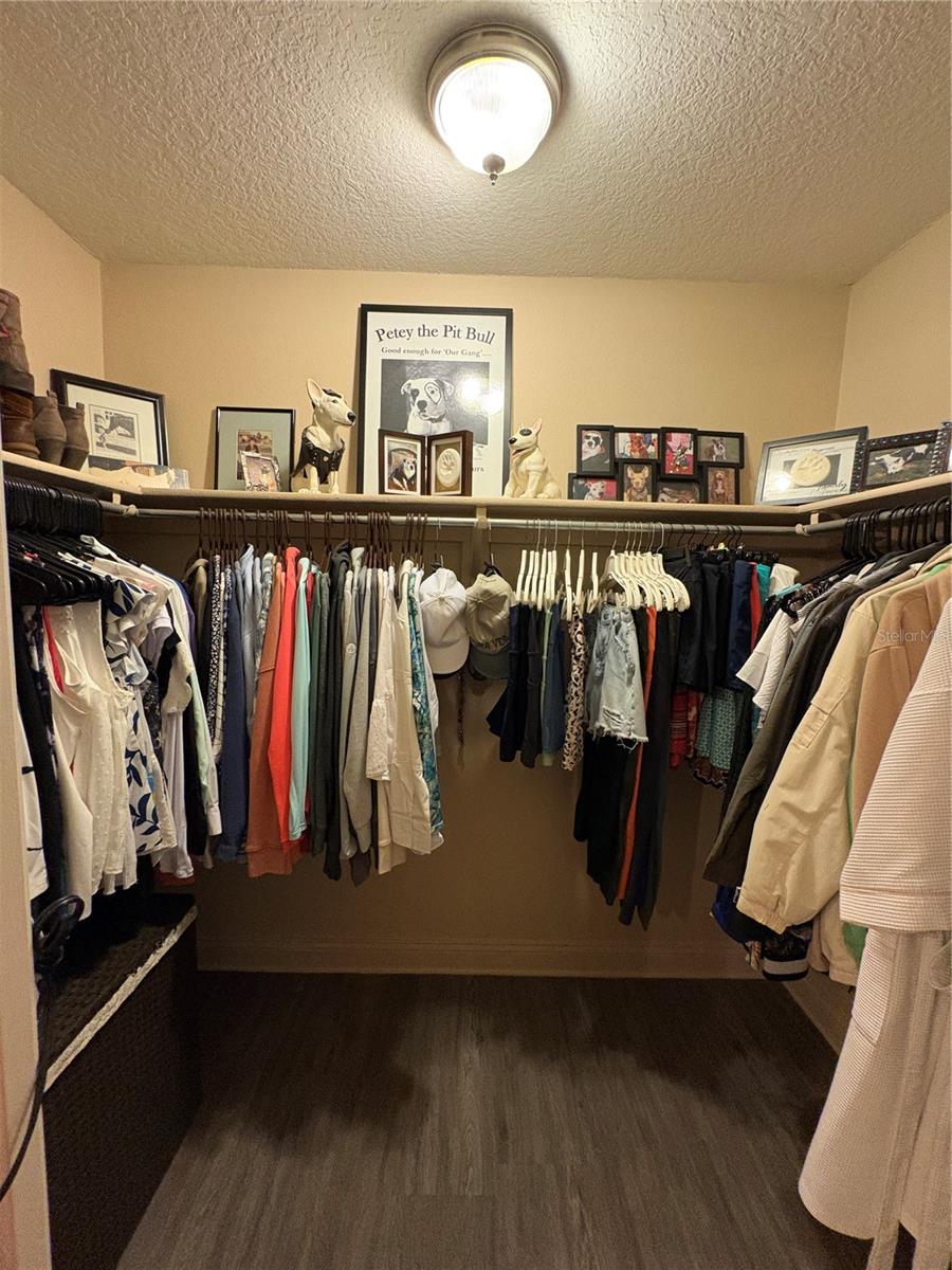 Primary walk in closet