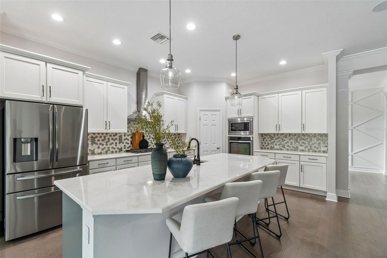 Kitchen with walk-in pantry