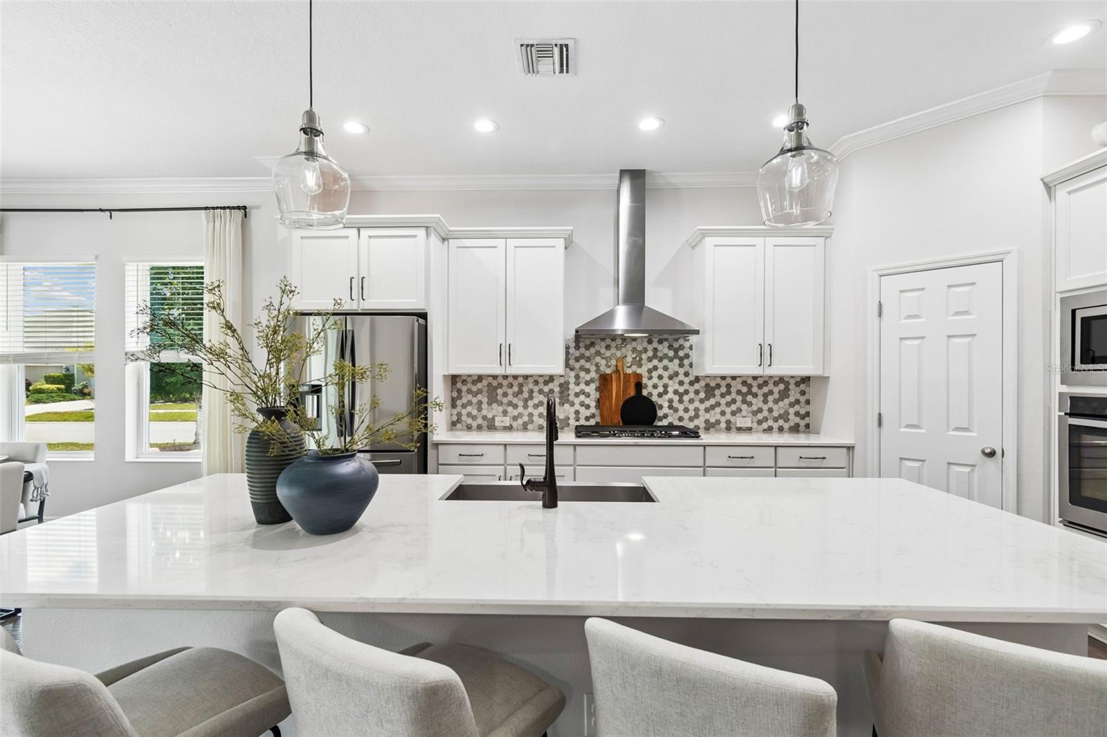 Kitchen with walk-in pantry