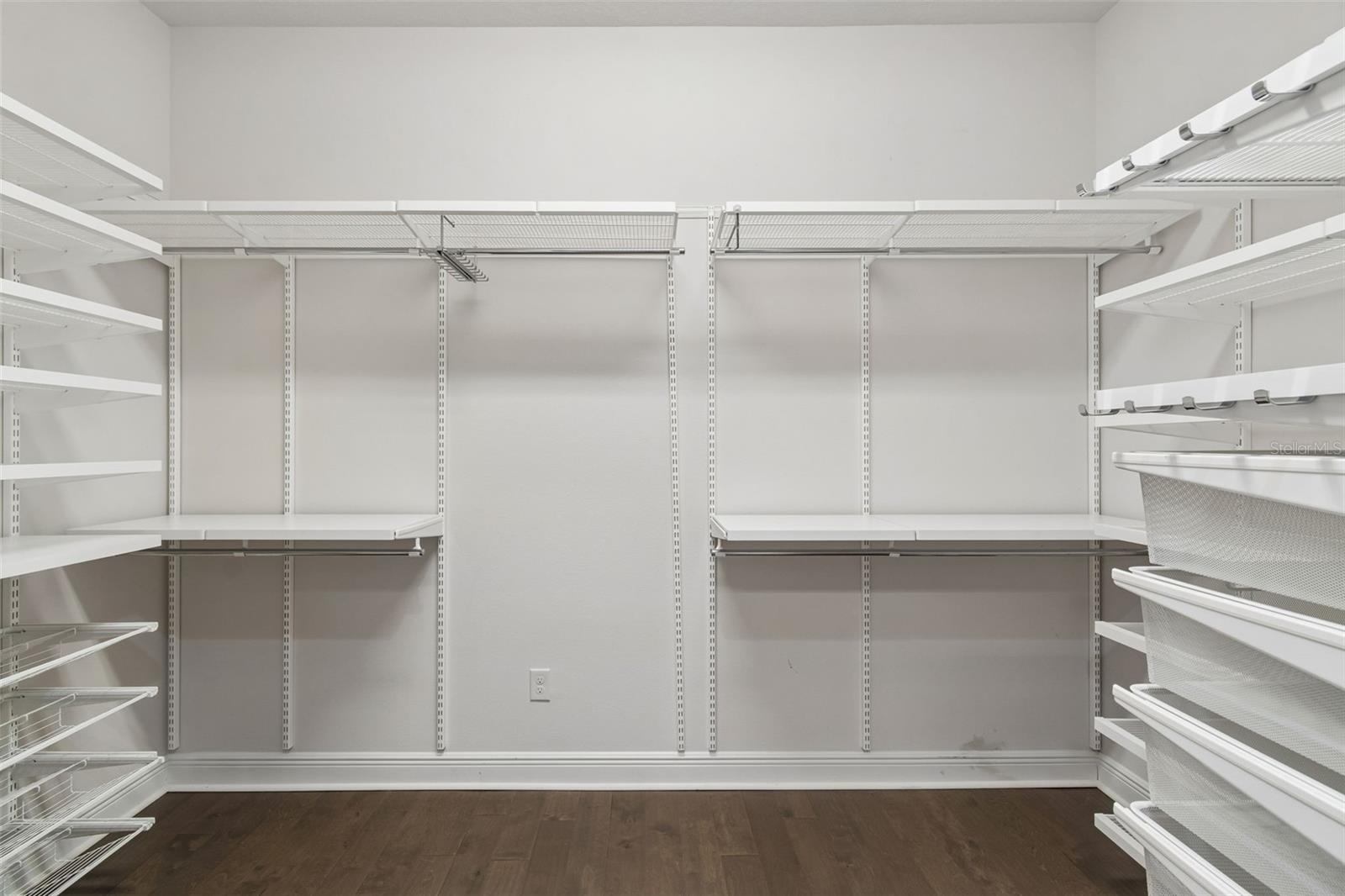 Left side closet