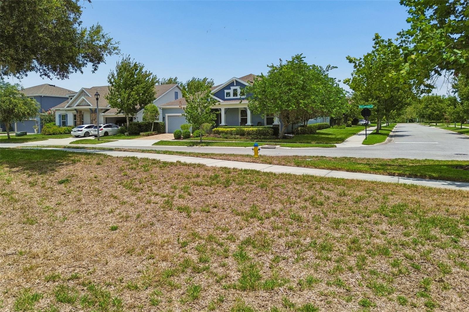 Huge green space across the street