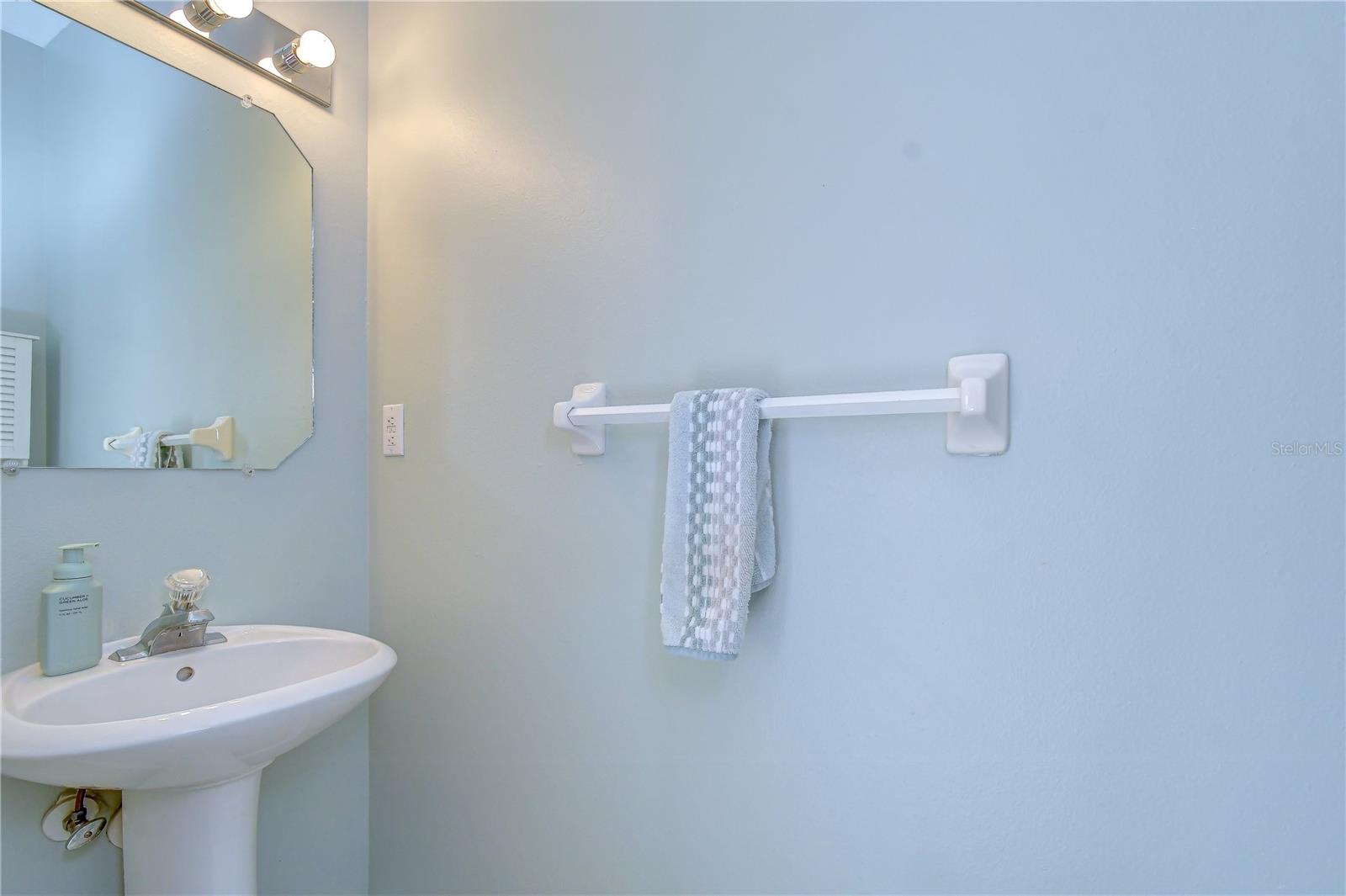 Powder room off of Kitchen